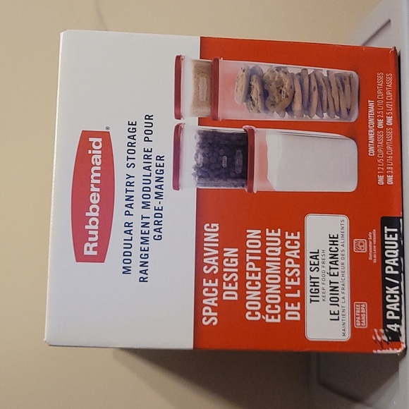 Rubbermaid Kitchen Rubbermaid 4pc Modular Pantry Tight Seal Storage
